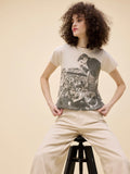 Sun Records X Elvis In Concert Vintage Tee in Dirty White