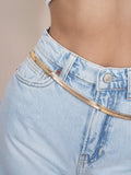 Gold Herringbone Waist Chain