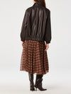 Fiori Skirt in Brown Plaid