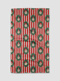 Striped Santa Tea Towel