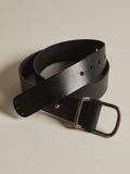 WTF Gallo Leather Belt in Black