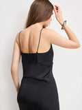 Satin Lace Camisole in Black
