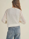 Fisherman Core Cardigan in Cream