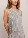 Sloane Knit Striped Top in Eclipse