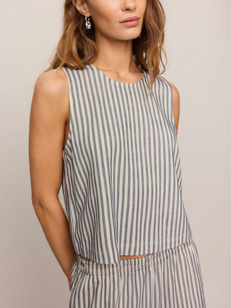 Sloane Knit Striped Top in Eclipse
