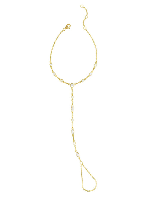 Seraphine CZ Hand Chain Bracelet