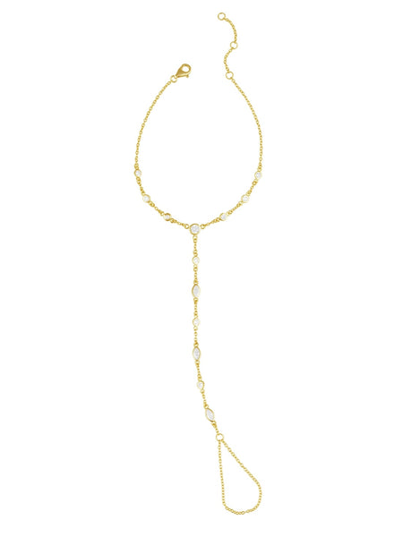 Seraphine CZ Hand Chain Bracelet