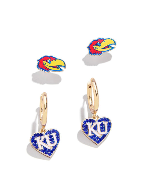 University of Kansas Earring Set of 2