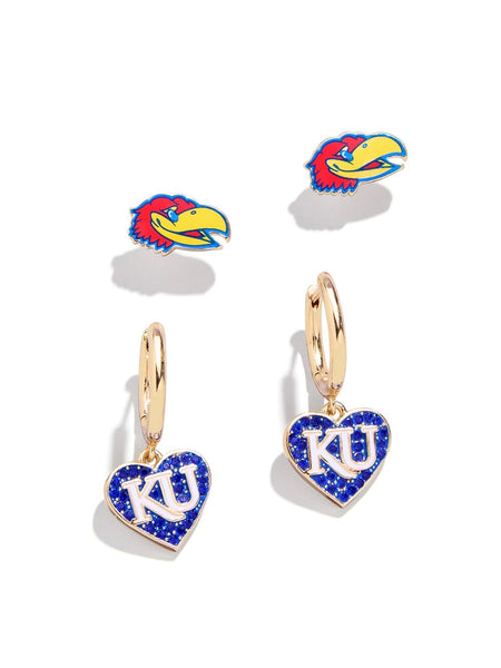 University of Kansas Earring Set of 2