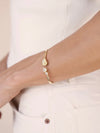 Golden Nautilus Shell Cuff Bracelet