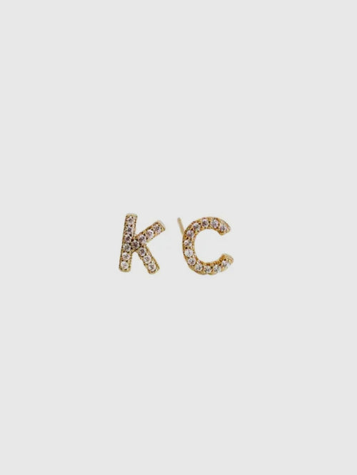 KC Rhinestone Stud Earrings