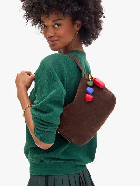 Heart Fob in Evergreen Multi