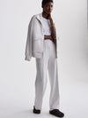 The Wide Leg Pant 28 in Ivory Marl