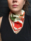 Hibiscus Flower Silk Bandana