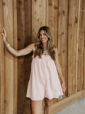 Stop, Drop & Stroll Romper in Pink