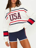 Devyn Oversized Sweatshirt in Firework Colorblock
