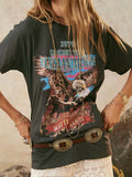 Elysian Biker Tee in Charcoal