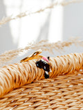 Black Elephant Face Ring