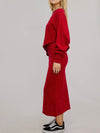 Made it Easy Knit Set in Red