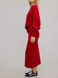 Made it Easy Knit Set in Red