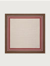 Silk Signature Scarf in Taupe Rumba Rose