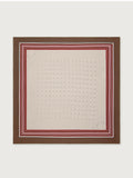 Silk Signature Scarf in Taupe Rumba Rose