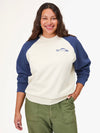 Sweatshirt in Cream & Navy Embroidered Sardine