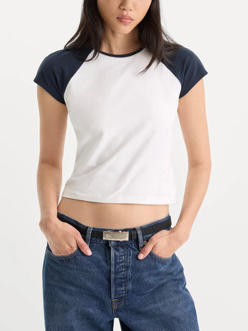 The Raglan Tee in Chalk