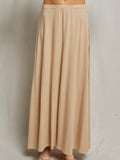 Amy Supima Cotton Skirt in Sand Dune