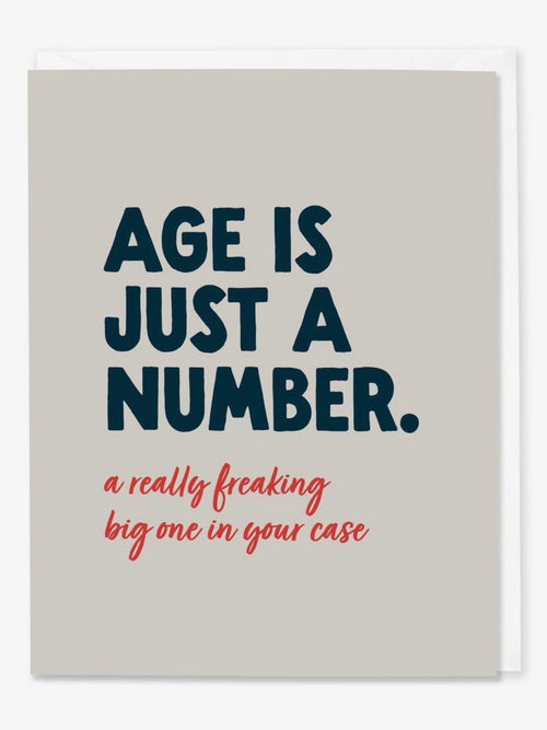 Age Is Just A Number Card