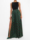 Monroe Maxi Skirt in Mistletoe Plaid