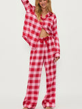 Livy & Connie PJ Set in Candy Cane Plaid