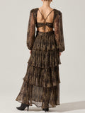 Anora Dress in Leopard Print