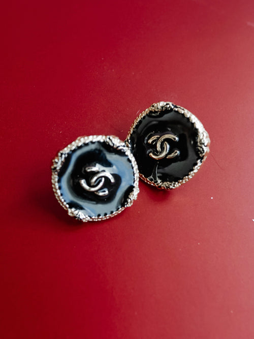 Repurposed Black & Gold Enid Studs