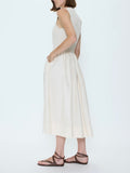 Gladys Dress in Oyster Shell