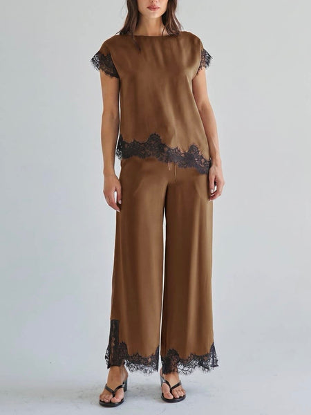Levi Top in Brown Stripe