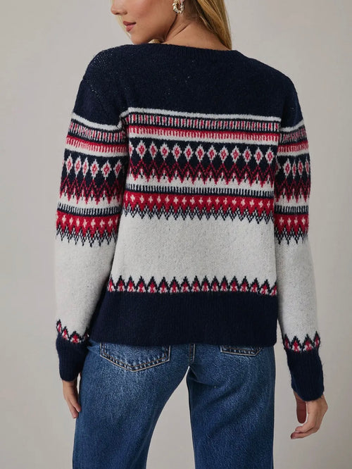 Nordic Nomad Sweater in White