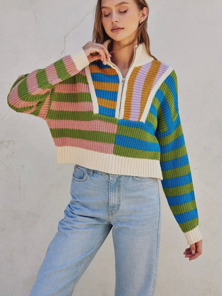 New Kid On The (Color)Block Sweater in Bright