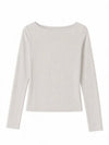 Silva Long Sleeve Tee in Whitecap Grey