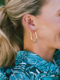 Bamboo Hoop Earrings