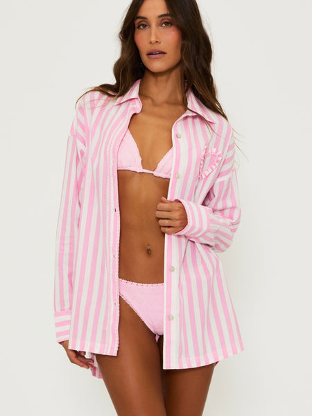 Cassidy Top in Prism Pink Stripe