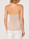 Cithara Top in Tan Checker