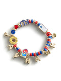 University of Kansas Motif Slogan Bracelet