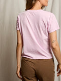 Harley Boxy Crew Tee in Sugar Pink