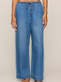 The Sidelines Denim Track Pant in Dreamstate