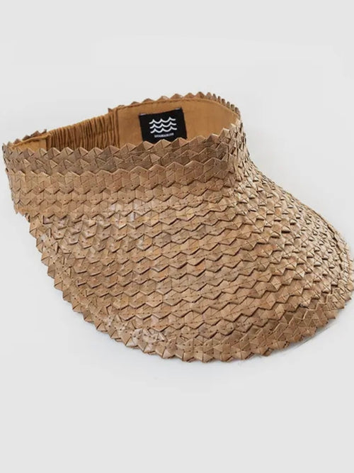 Playa Straw Visor in Cocoa