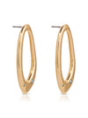 Molten Crystal Dotted Oval Earrings