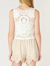 In the Suitcase Top in Off White & Beige