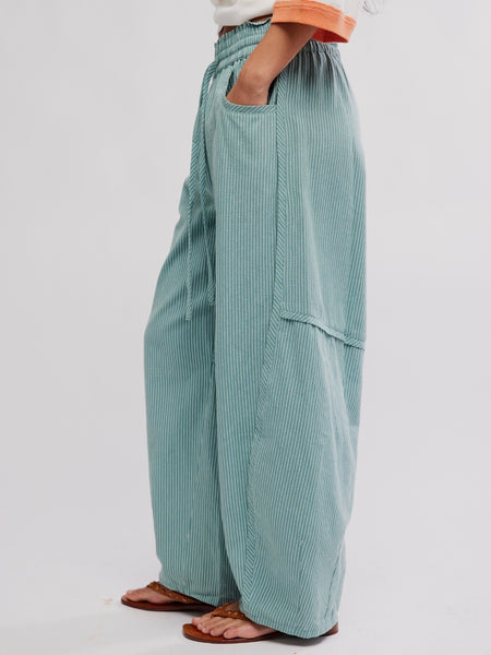 Something Good Pant in Blue Trellis Combo