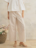 Poolside Stripe Pant in Beige